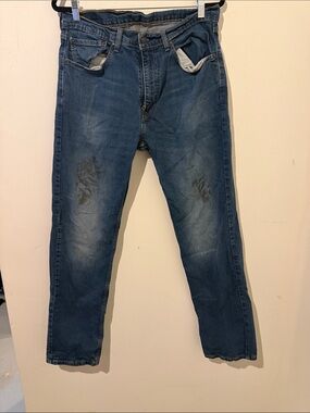 Levi's Straight Leg Faded Blue Jeans Size W34 L32